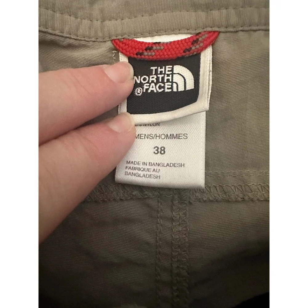 the north‎ face khaki cargo pants nylon outdoor 38x31